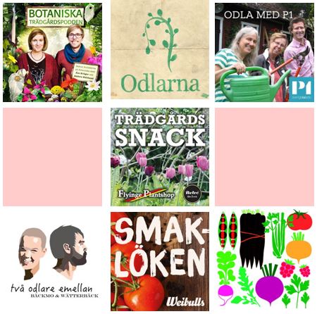 podcastar om trädgård och odling