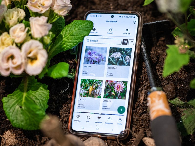 Gardenize trädgårdsapp organisera trädgården - organize garden Gardenize garden app