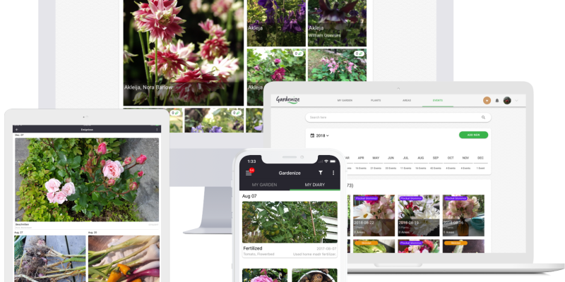 Gardenize garden app for mobile and web