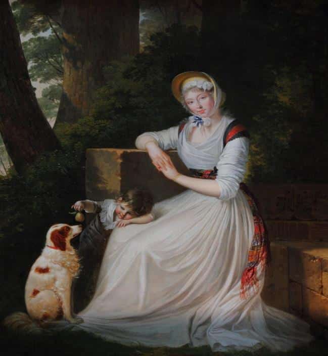 Portrait d’Elizabeth Holland avec son fils